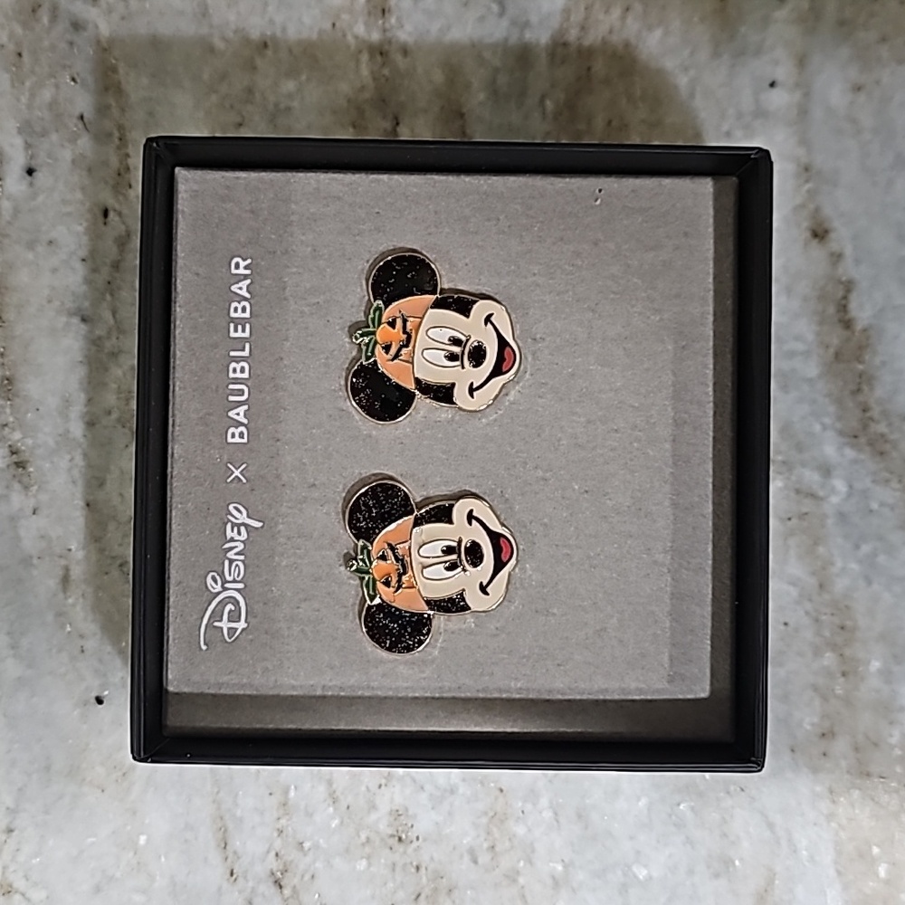 Disney Baublebar Halloween Mickey Pumpkin Orange earrings โจ๏ธ - Picture 3 of 3